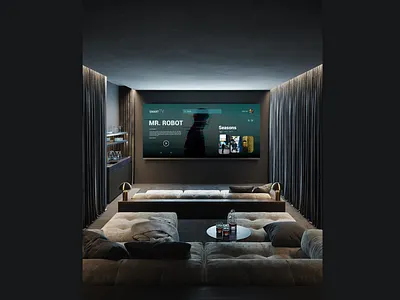 025 Smart TV app daily ui dailyui dayli challenge design mr robot smarttv tv tv series tvapp ui