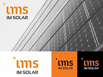 IMSolar illustrator imrananwar logo design pakistan solar energy