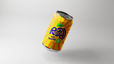 Royal (Fanta) Tru Orange Logo Redesign adobe can fanta fruit hadn drawn illustration illustrator logl logo logo design minimal mockup orange pckaging photoshop redesign logo soda star burst tropical