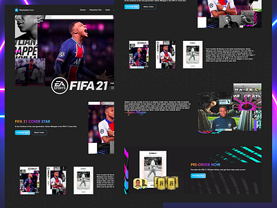 PlayStation Store | Detail Page branding color concept design fifa 21 game games illustration page playstation project ps4 redesign shot ui ux web website