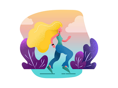 Just Joggin' adobe illustrator flat illustration graphics illustration illustrations illustrator minimal minimal illustrations vector vector art vector design vector graphics