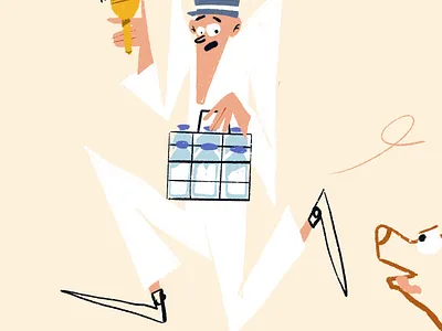 The Perils of a Milkman Life [Full view incl.] cartoon character character design characterdesign children illustration digital art illustration illustrator kidlit kidlitart