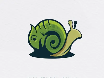 Chameleon snail logo design chameleon chameleon logo logo logodesign scartdesign snail