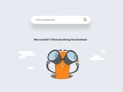 No Search Results animation illustration motion design no result search ui