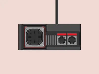 SEGA Master System Controller controller hardware illustration illustrator master system sega