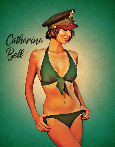 Retro Style Pin-Up catherine bell photoshop pinup pinup girl retro