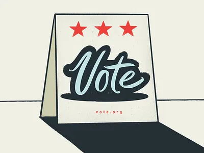 Vote art design graphic design handlettering illustration ipad lettering procreate typography web