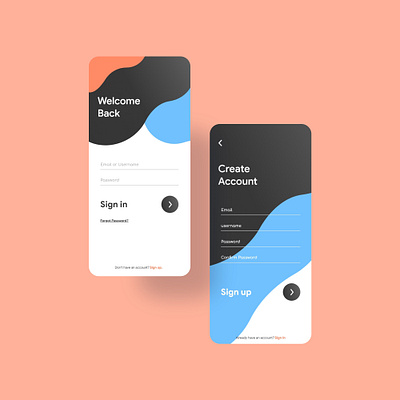 Login Sign Up Page app app design app designer app designers app developer app development app development company application branding design login page mobile app mobile app design mobile design mobile ui sign up signup ui ux