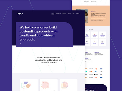 Agily - Website agily anais maxin homepage interface interface design interfaces ui ui design web webdesign