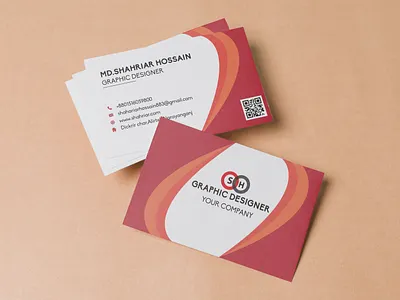 I will create 2 different business card design business card design business card mockup businesscard