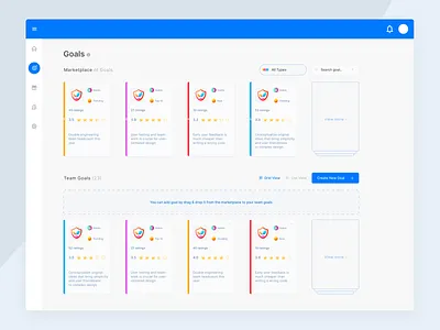 Goal page / Dashboard / Web app antonzuienko dashboard design figma goals ui ui design ux ux design web webapp webdesign