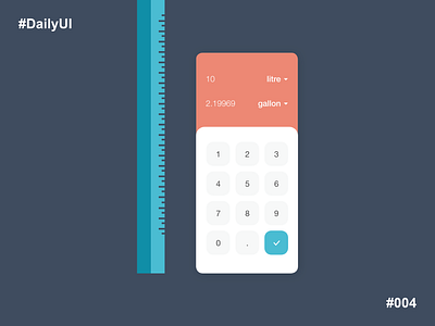 Daily UI 004 - Calculator app calculator calculator app calculator design calculator ui daily 100 challenge daily ui daily ui 004 dailyui dailyuichallenge design measurement app ui