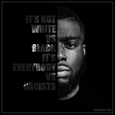 All Lives Matter alllivesmatter black white blackandwhite blacklivesmatter design graphic poster poster design posterart