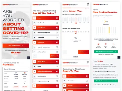 CovidCheckUp covid 19 mobile app design mobile application mobile design mobile ui south africa ui design
