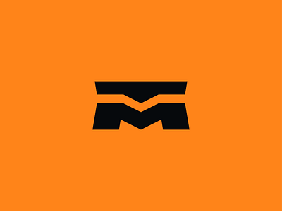 TM brand brand identity brand identity design branding flat folded icon logo logo design logo mark m letter logo m letter mark monogram orange symbol tm unfold