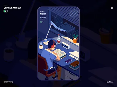 Take the time to recharge yourself illustration sketch