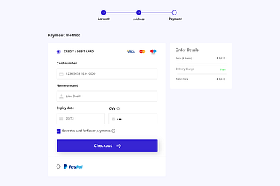 DailyUI - #01 card card design card ui checkout checkout flow dailyui design ecommerce form payment purchase summary uiux ux webdesign