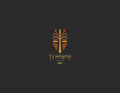 Tearuma Tea Room branding design flat illustration illustrator logo minimal