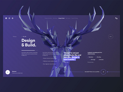 Morning UI Experiment 3d cinema 4d design experiment fonts layout stag typography ui ui design web webdesign website