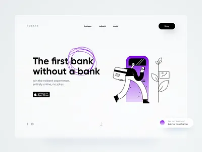 nobank web app bank dashboard design dribbble illustration ios minimal neumorph shadow ui ux web web design website