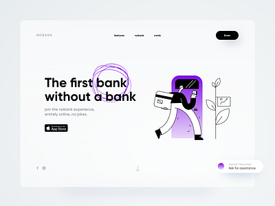 nobank web app bank dashboard design dribbble illustration ios minimal neumorph shadow ui ux web web design website