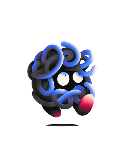 Tangela character drawing illustration pokemon sketch tangela