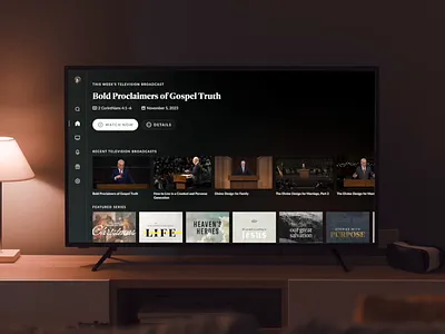 Grace to You TV & Mobile Apps bible broadcasting custom app john macarthur ministry ott religion streaming tv tv app ui ux