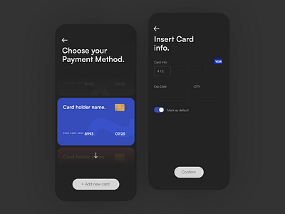 Dark Credit card checkout Page (Daily UI #2) challenge creditcard dailyui dailyui2 darkmode payment productdesign ui uiux