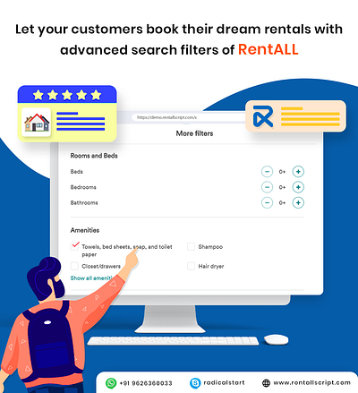 Advanced Search Filter app design illustration ui vector