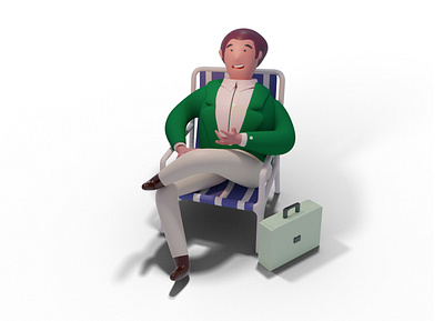 Businessman 3d blender branding businessman bussines character concept design illustraion render ui