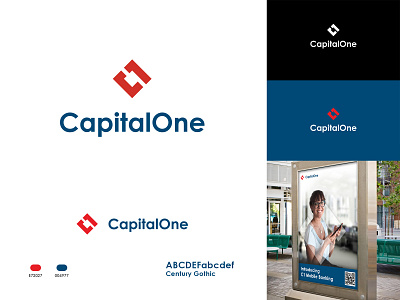 Capital One logo redesign bank logo finance logo logo redesign thefuturchallenge