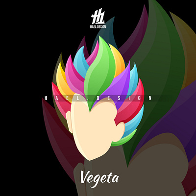 vegeta - Dragon Ball abstract animation anime branding clothing design clothing label colorful design design art digitalart dragonball illustraion illustration mockup ui wpap