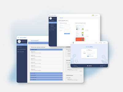 Management System design illustration minimal system ui ux vector web website