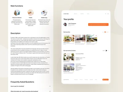 Travel and booking web service | Personal account adaptive booking desktop faq guide interface personal account service tablet travel travelling ui ui design ux ux design web web design web series website website design