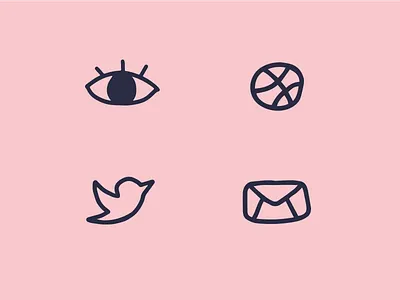 Hand-drawn icons hand drawn iconography icons