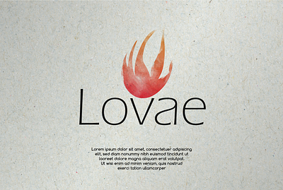 Lovae | Feminine Brand Logo Concept brand identity brand logo creative logo graphicdesign illustration logo brand mark logoinspiration watercolor watercolor logo