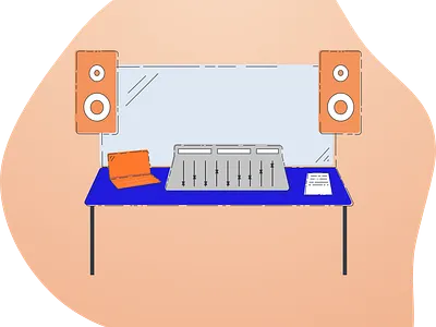 Mixing Room branding illustration ui ui design