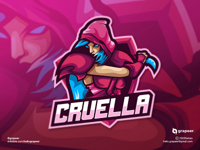 Esport / Mascot Logo Design adobe illustrator branding character characterlogo design esport esportlogo game gaming gaminglogo illustration logo logodesign mascot mascot character mascotlogo pink team team logo teamlogo