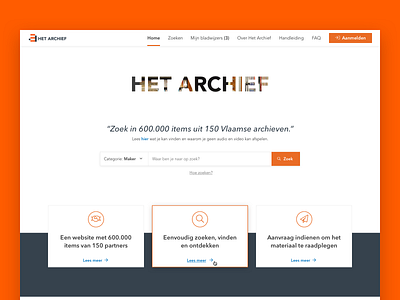 Het Archief antwerp design ui ui design uidesign ux ux design uxdesign uxui website website design