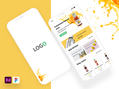 Juice App app app design application design ios juice ui uiux ux xd xd ui kit
