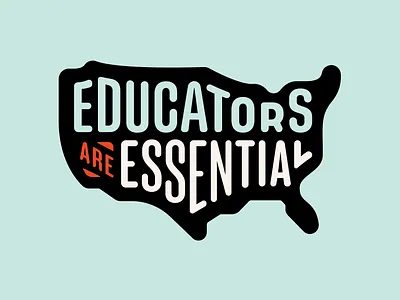 Educators are Essential branding logo usa