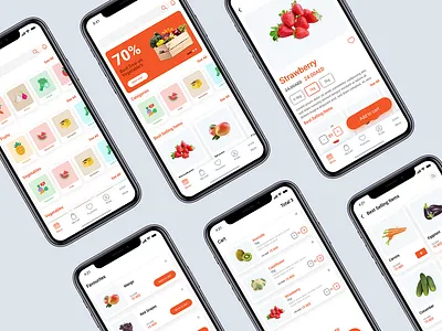 Grocery App - WIP app ui app ui ux fruit logo fruits grocery uae