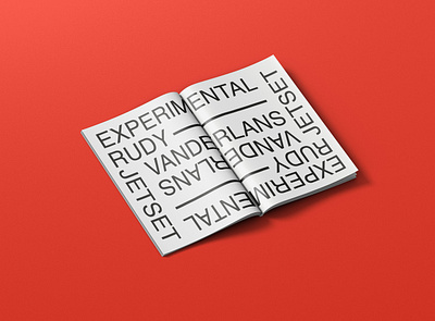 SPECIMEN HELVETICA // EXPERIMENTAL JETSET typography