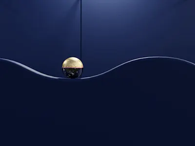 Up and down 3d abstract animation blender loop motion design