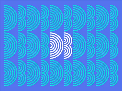 DB in a BAY abstract branding circles custom type db design geometric geometry initials logo lettering letters lines logo minimalist monogram ripples type typography vector water