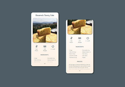 Daily UI_040_Recipe daily 100 challenge daily ui dailyui dailyui040 dailyui40 dailyuichallenge design illustration recipe recipe app ui webdesign