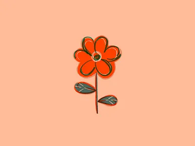 Flower Doodle flower flower illustration flower logo icon illustration leaf texture