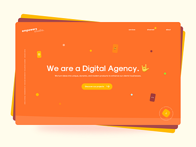 Digital Agency - Website design landing landing design landing page landing page design ui ui ux uidesign uiux ux web web design webdesign website website design