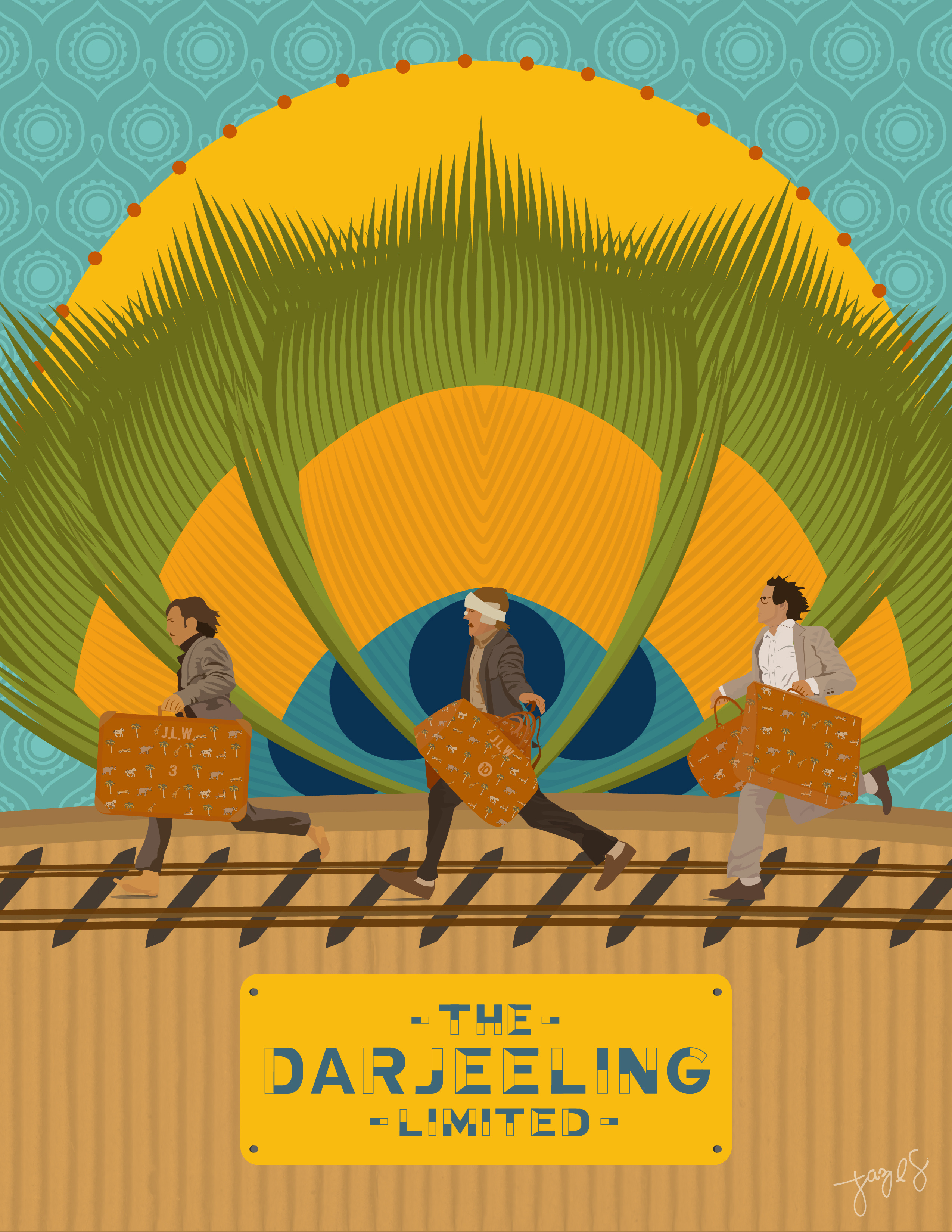 The Darjeeling Limited | Movie Poster by Jaz Sisante on Dribbble