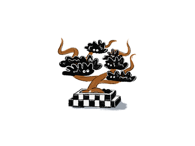 Bonsai Doodle bonsai checkerboard design doddles doodle draw houseplant houseplants illustration plant plants potted sketch sketchbook tree